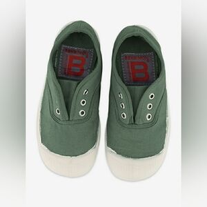 NWOT Bensimon Elly Slip-on Sneakers, Color "Moss", Size 2 US (34 EU)